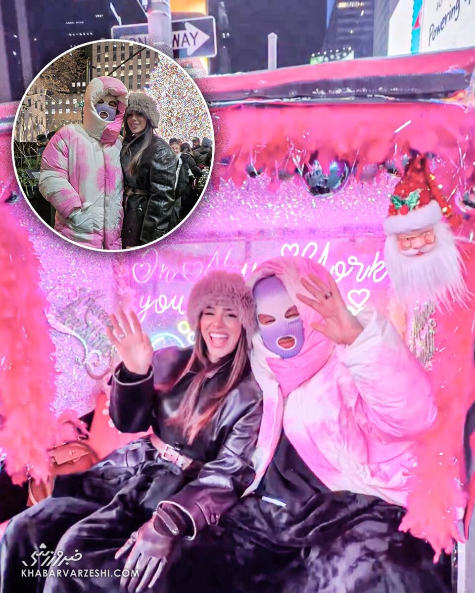 نیمار و نامزدش برونا بیانکاردی در خیابان‌های نیویورک