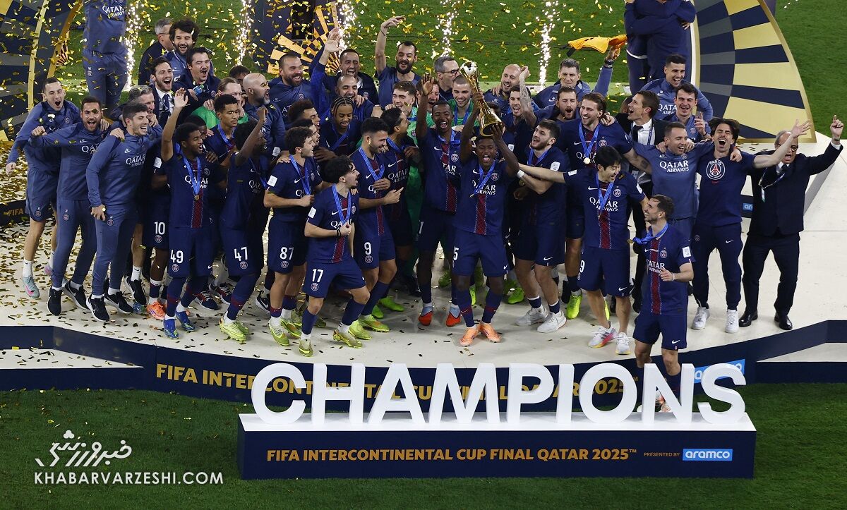 جشن قهرمانی پاریسنژرمن در جام بین قارهای