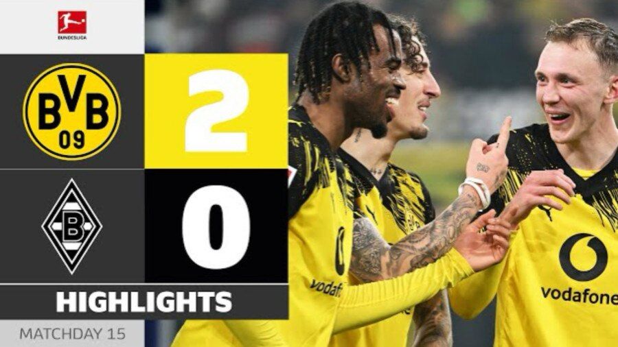 ویدیو| خلاصه بازی دورتموند ۲ – مونشن گلادباخ ۰/ یک گل اول بازی، یک گل دقیقه ۹۷!