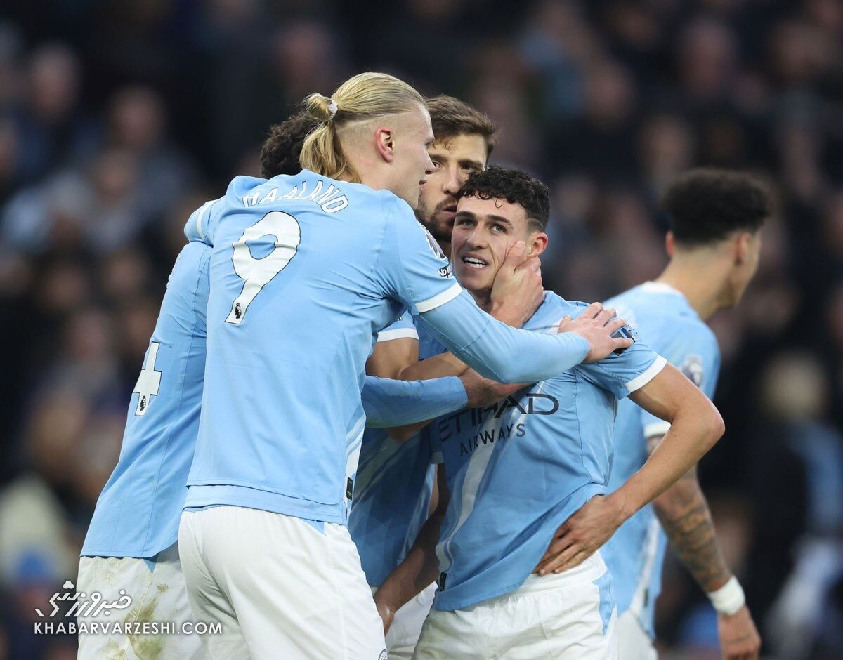 منچسترسیتی ۳ - وستهم ۰/ صدرنشینی چکشی سیتیزنها به زور بچهغول