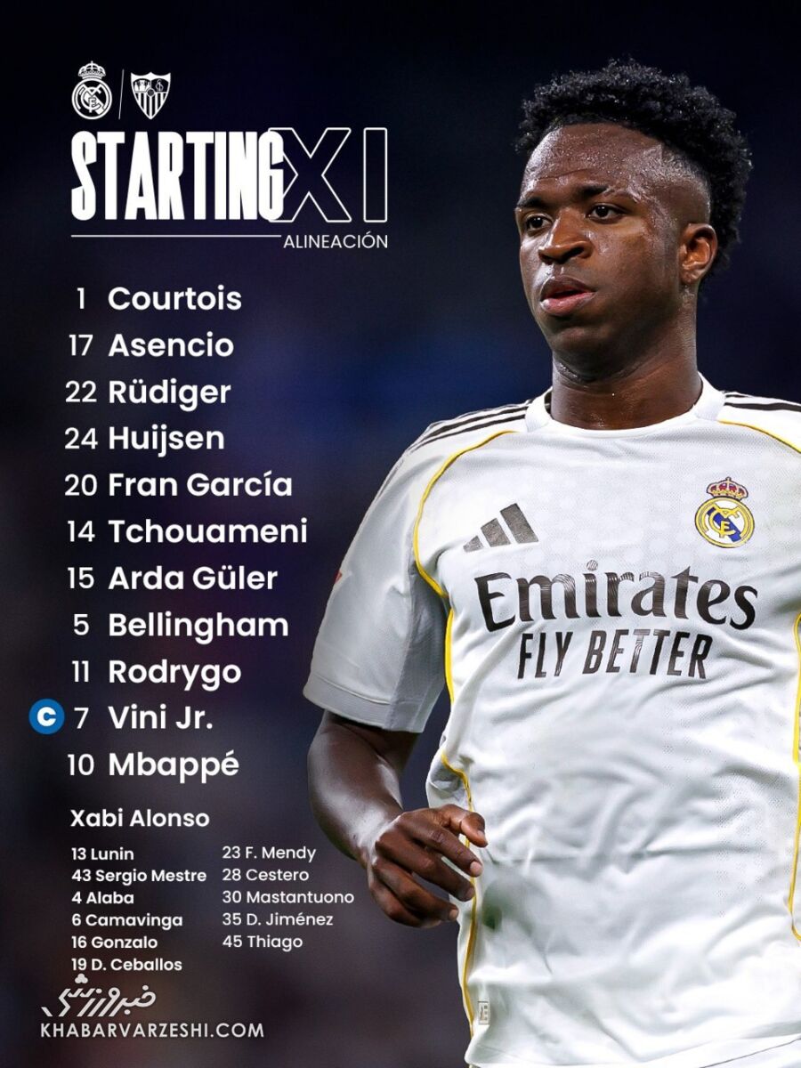 ترکیب رئال مادرید مقابل سویا/ خط آتش کهکشانیها تکمیل شد +عکس