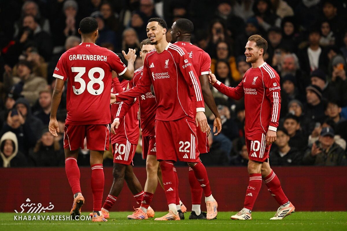 تاتنهام ۱ - لیورپول ۲/ رنگ زنبقهای سفید در خانه قرمز شد