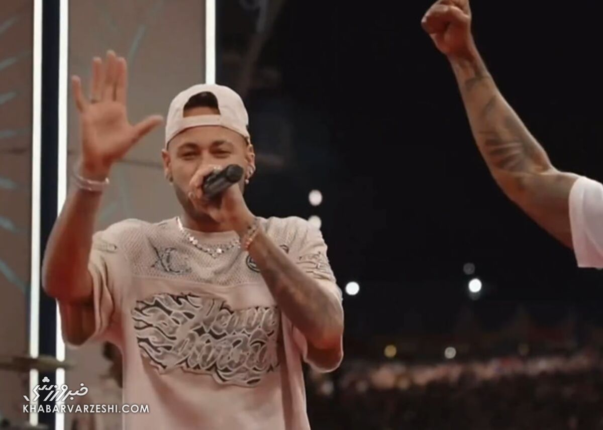 حضور نیمار در کنسرت تیاگینیو