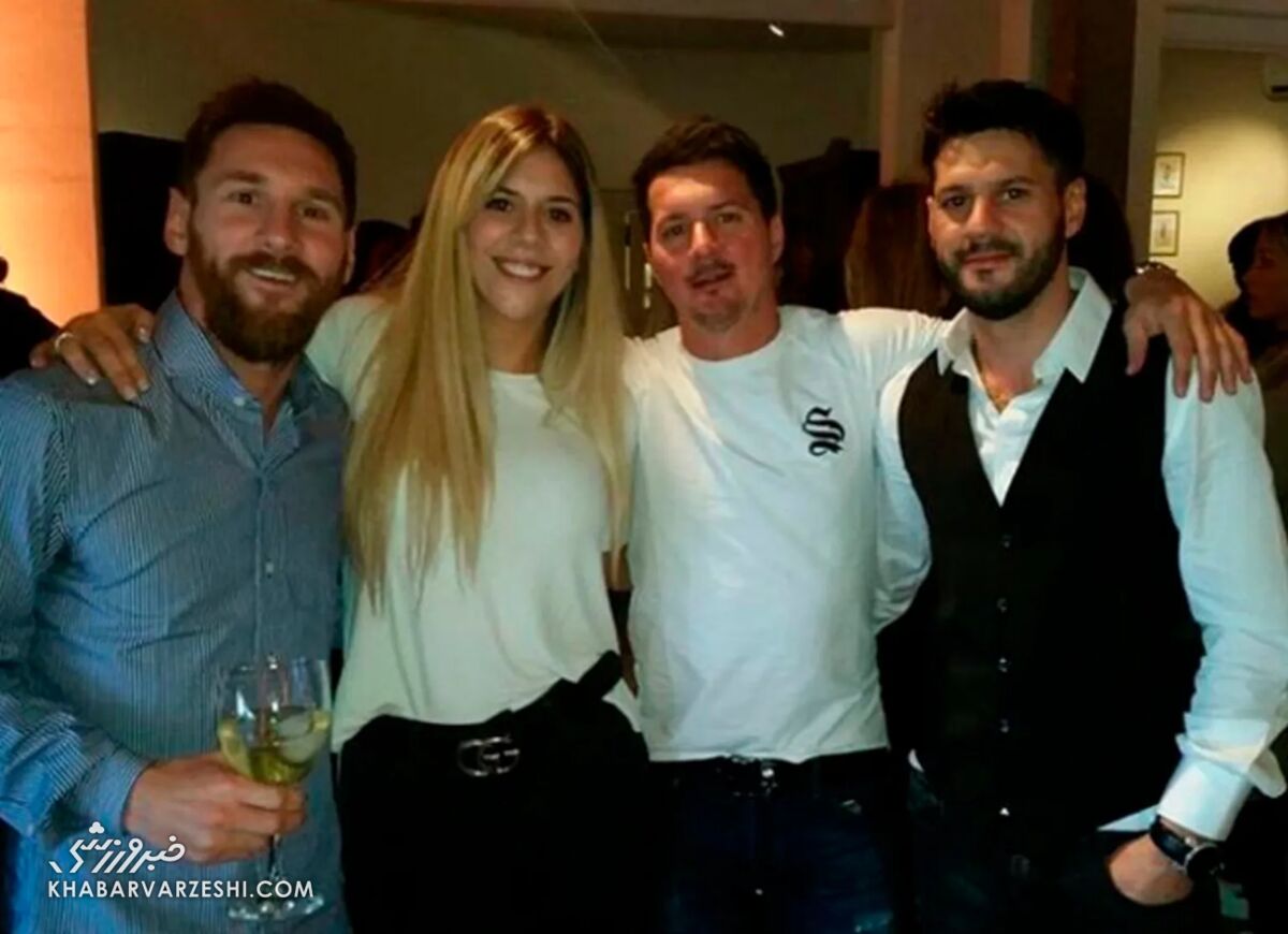 لیونل مسی و خواهرش