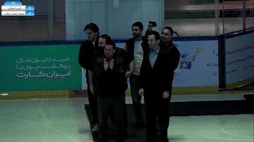 ویدیو| اوسمار تماشاگر بازی هاکی شد!