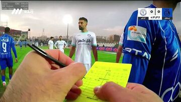 ویدیو| نمای جدید بازی‌های لیگ برتر؛ دوربین سینه داور حین دادن کارت زرد