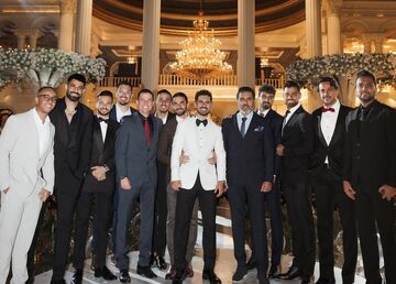 تنها عکسی که امید عالیشاه از مراسم عروسی‌اش منتشر کرد