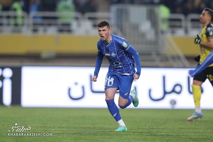 شادی گل یاسر آسانی؛ سپاهان - استقلال