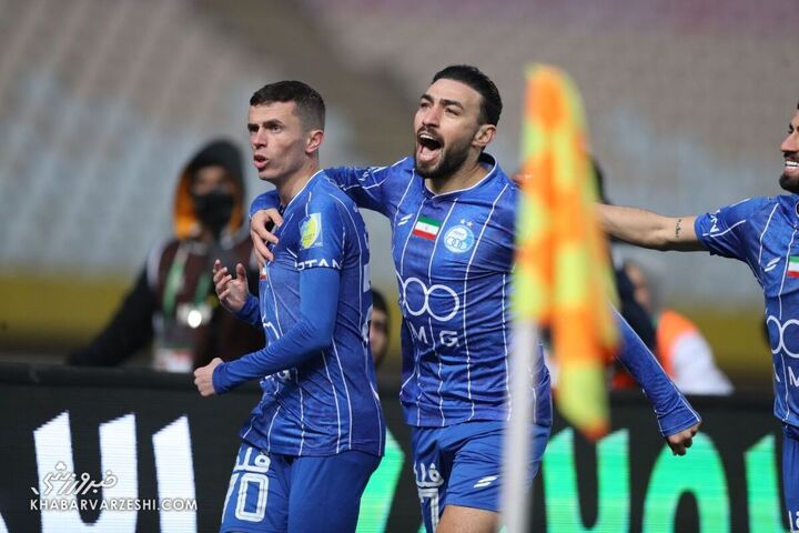 شادی گل یاسر آسانی؛ سپاهان - استقلال