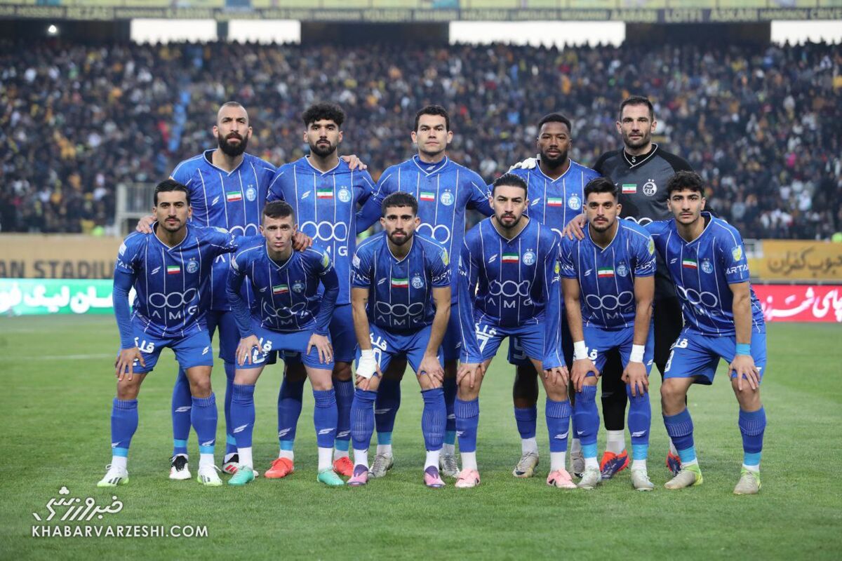 عکس تیمی استقلال مقابل سپاهان