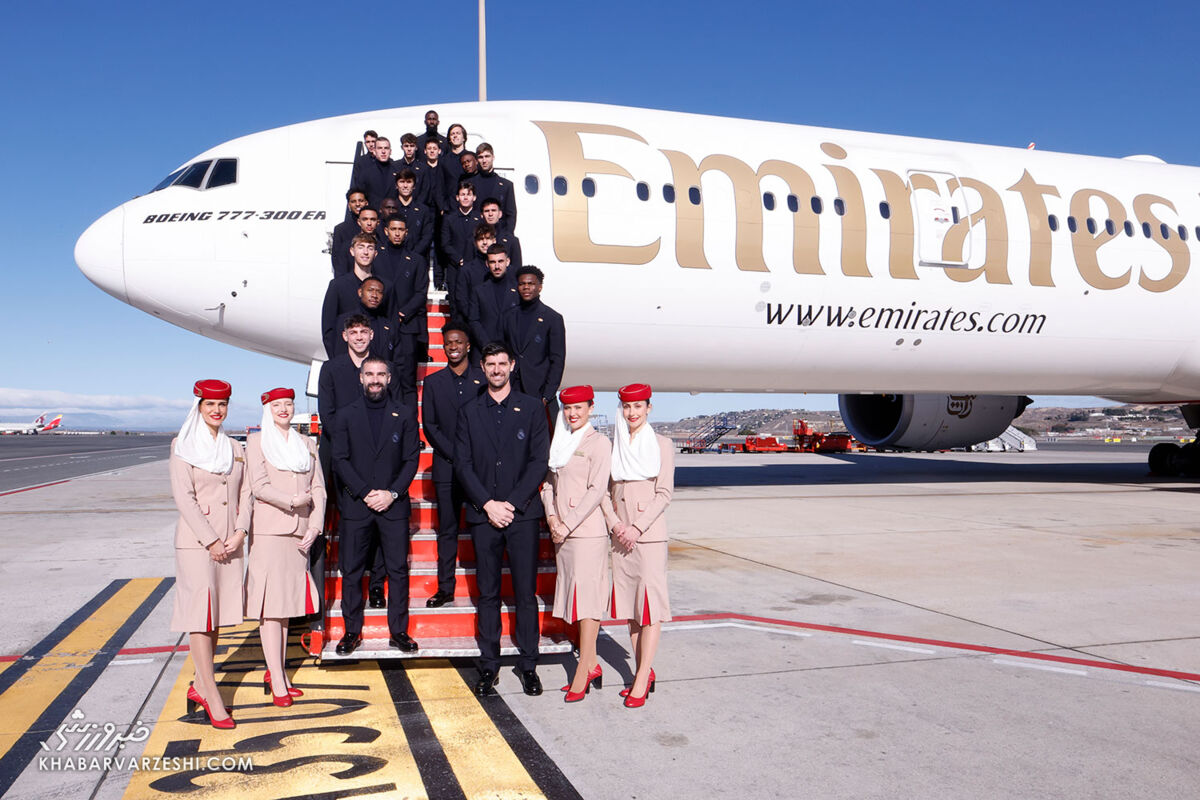 ویدیو| سورپرایز بازیکنان رئال‌مادرید پای هواپیما با هدیه‌های شانسی