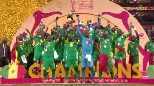 ویدیو| جشن دومین قهرمانی سنگال در جام ملت‌های آفریقا