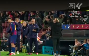 ویدیو| شوکه شدن فلیک و تمام نیمکت‌نشینان بارسلونا!