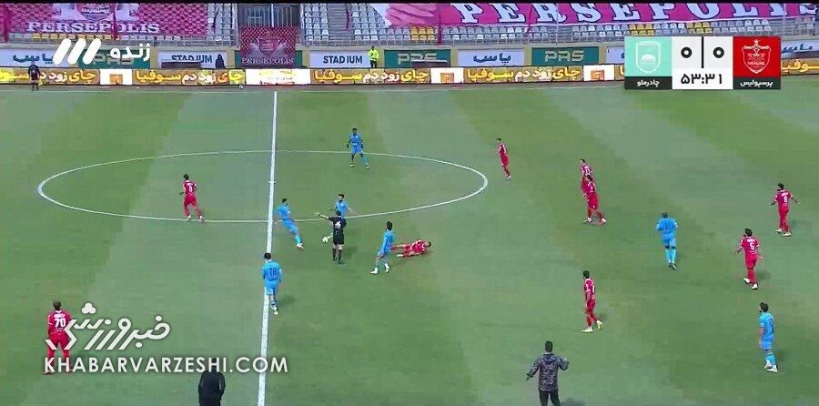 ویدیو| رقیب پرسپولیس اینگونه ۱۰ نفره شد + بررسی VAR