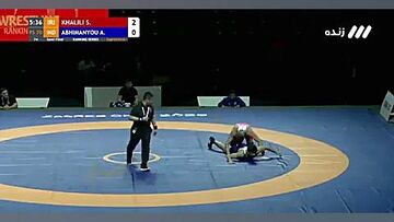 ویدیو| سینا خلیلی در ۳۰ ثانیه به فینال کشتی آزاد زاگرب رسید!