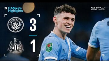 ویدیو| خلاصه بازی منچسترسیتی ۳ - نیوکاسل ۱/ رسیدن به فینال مثل آب خوردن