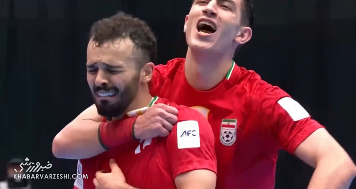 ویدیو| گریه‌ سالار آقاپور پس از گلزنی به عراق!