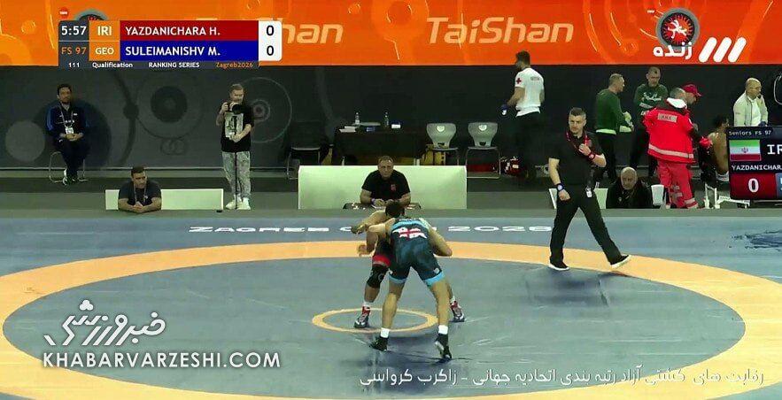 ویدیو| پیروزی حسن یزدانی بر رقیب گرجستانی با ۱۱ امتیاز!
