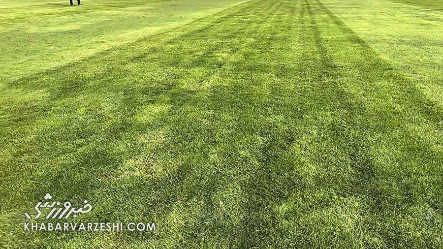 ویدیو| چمن چند رنگ ورزشگاه شهر قدس از نمای نزدیک!