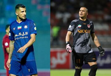 سنگین‌ترین قاب سال فوتبال ایران/ چهره حامد لک و مهدی تیکدری بعد از تعویض پیراهن ماندگار شد +عکس