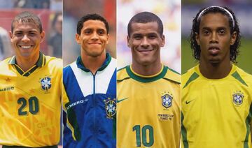 ویدیو| گذر زمان با ستاره‌های محبوب برزیلی؛ از رونالدو تا روماریو و رونالدینیو