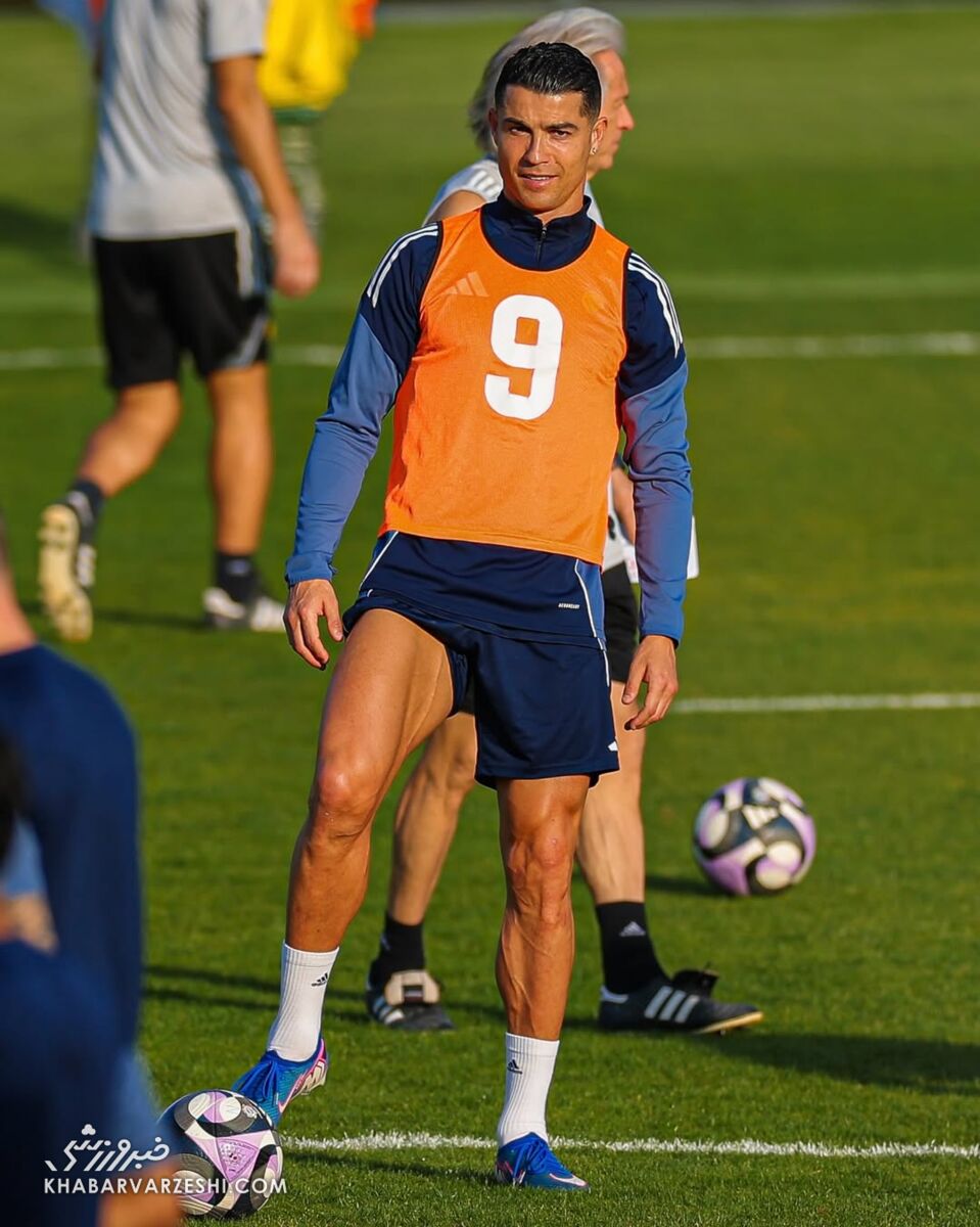 کریستیانو رونالدو در تمرینات النصر