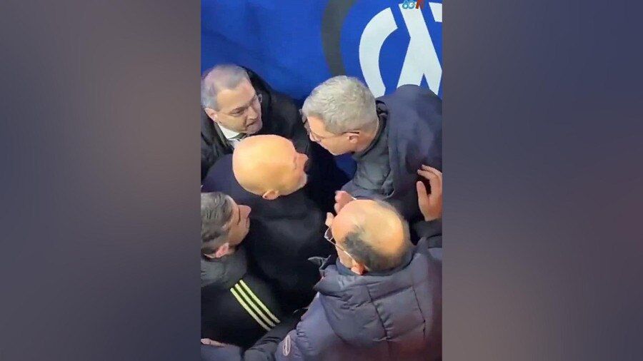 ویدیو| درگیری شدید و باورنکردنی در ایتالیا؛ رییس یوونتوس، اسپالتی و داور درگیر شدند!