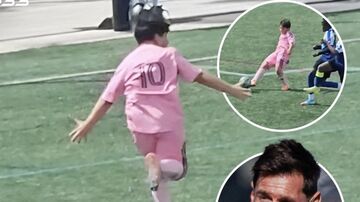 ویدیو| گلزنی متئو مسی مقابل چشمان پدرش و تکرار شادی گل او!