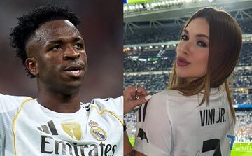 نامزد وینیسیوس پشت ستاره رئال بعد از جنجال نژادپرستی