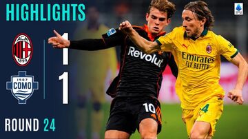 ویدیو| خلاصه بازی میلان ۱ - کومو ۱/ فرار از شکست خانگی