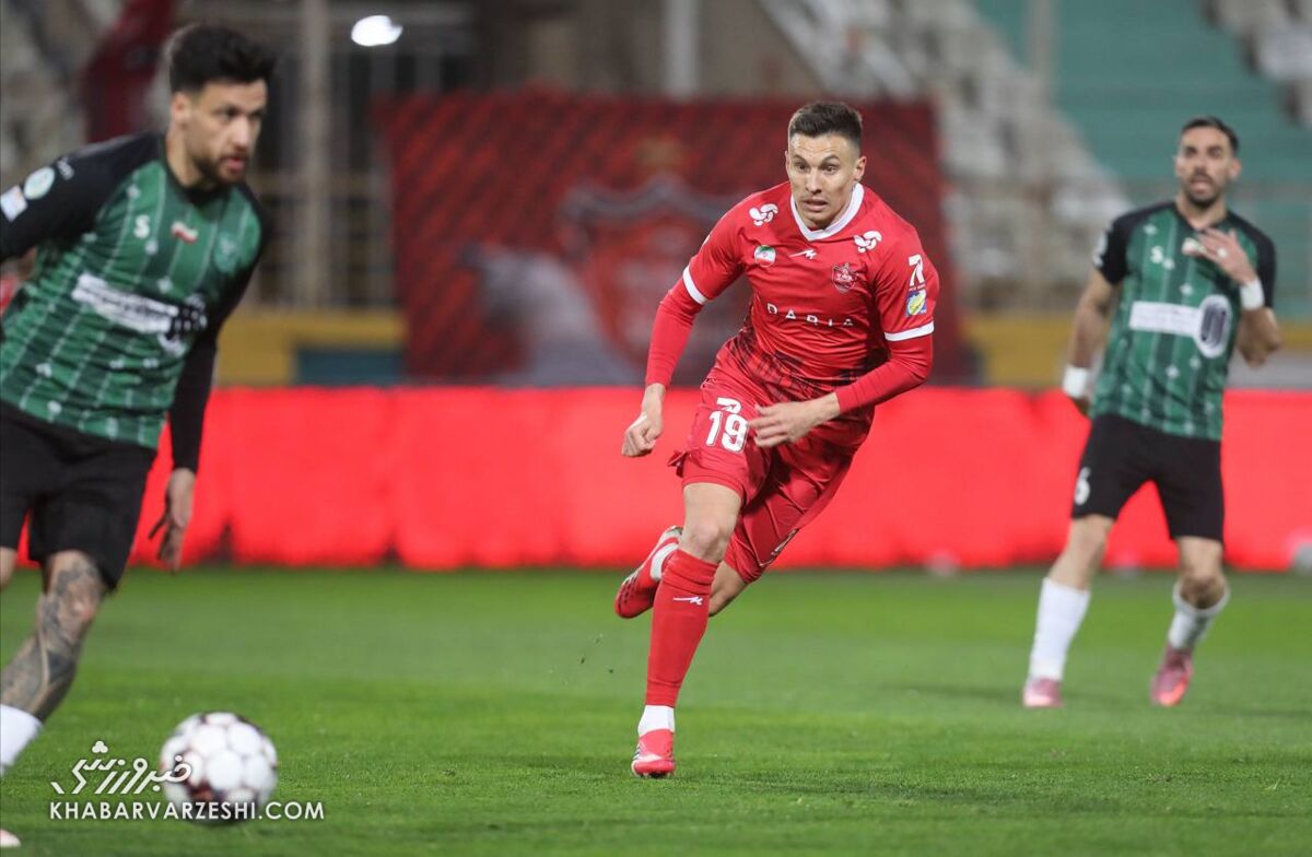 ویدیو| گل اول پرسپولیس به‌ خیبر/ گلزنی سرگیف برای بازگشت کافی نبود