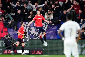 اوساسونا ۲ - رئال مادرید ۱/ هدیه ویژه به بارسلونا با طلسم‌شکنی پانزده ساله