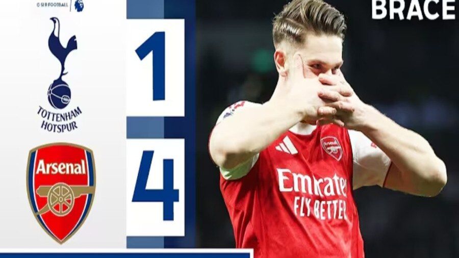 ویدیو| خلاصه بازی تاتنهام ۱ – آرسنال ۴/ کولاک ازه و یوکرس در دربی