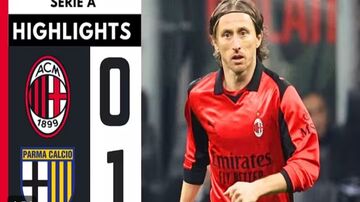ویدیو| خلاصه بازی میلان ۰ - پارما ۱/ روسونری قافیه را به اینتر باخت!