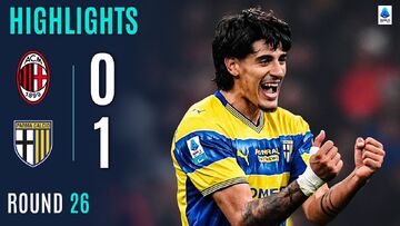 ویدیو| خلاصه بازی میلان ۰ - پارما ۱/ روسونری قافیه را به اینتر باخت!