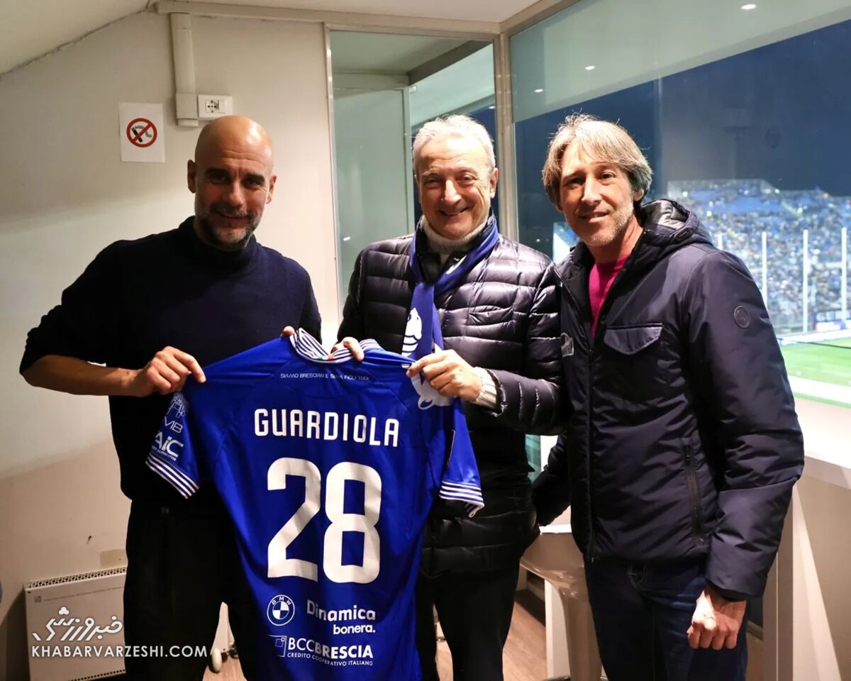 گواردیولا پیراهن یونین برشا را هدیه گرفت