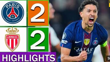 ویدیو| خلاصه بازی پاری سن ژرمن ۲ - موناکو ۲/ صعود سخت مدافع عنوان قهرمانی