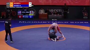 ویدیو| شگفتی در کشتی آلبانی؛ پدیده روس اسنایدر آمریکایی را برد!