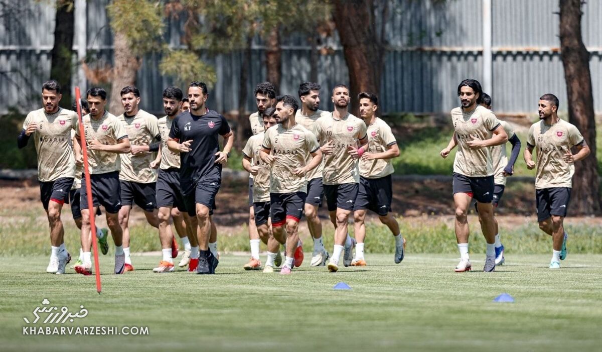 بازگشت پرسپولیس به آسیا از ورزشگاه آزادی تمرین پرسپولیس