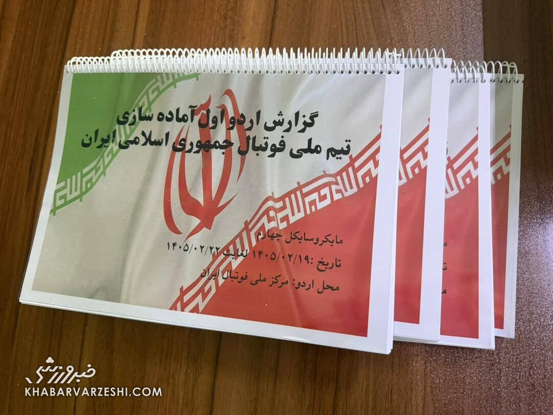 کتابنویسی ۳۰۰ صفحهای فدراسیون فوتبال برای اردوی آمادهسازی تیم ملی در جامجهانی کتابنویسی فدراسیون فوتبال برای اردوی آمادهسازی تیم ملی در جامجهانی
