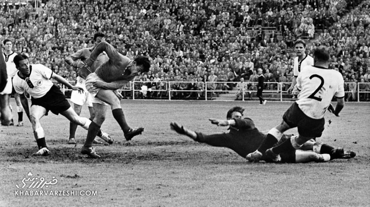 گل ژوست فونتین به آلمان غربی در جام جهانی 1958