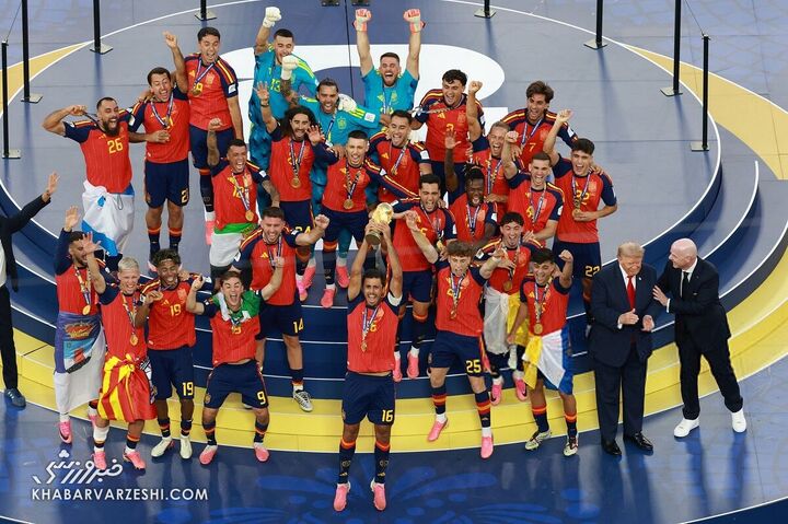 جشن قهرمانی اسپانیا در جام جهانی 2026