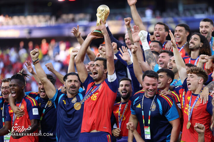 جشن قهرمانی اسپانیا در جام جهانی 2026