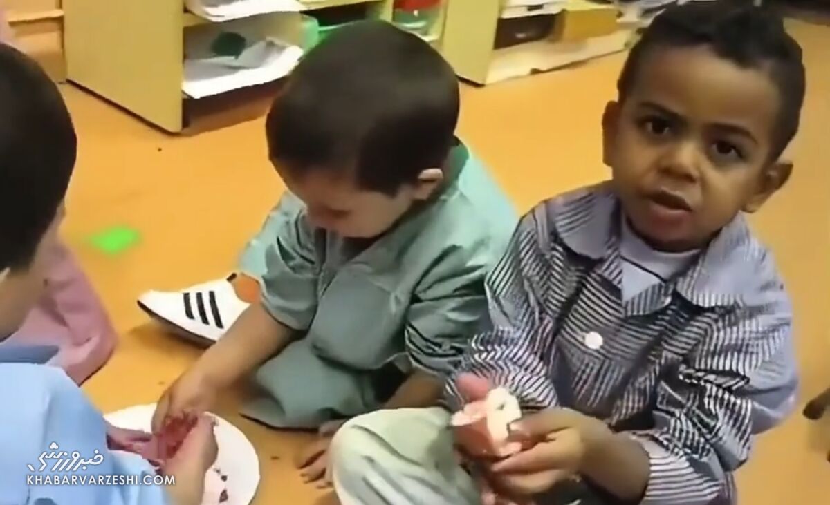 ویدیوی جدید از کودکی یامال در مهدکودک منتشر شد