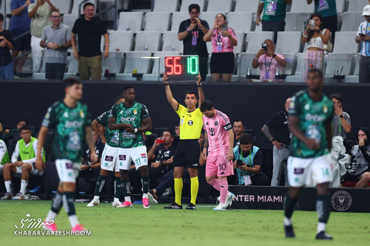 بازگشت لیونل مسی در دیدار اینترمیامی - لئون