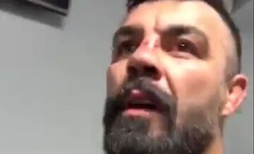 ویدیو| امیر علی‌اکبری پس از ناک اوت در راند اول: نمی‌دانم چه شد/ حریف را پایین آورده بودم اما بلند شد و ...