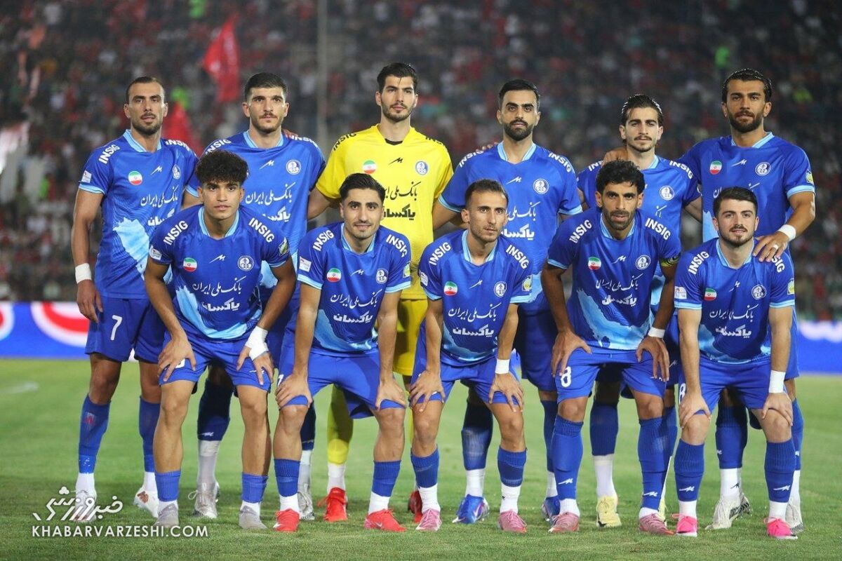 عکس تیمی استقلال خوزستان مقابل پرسپولیس