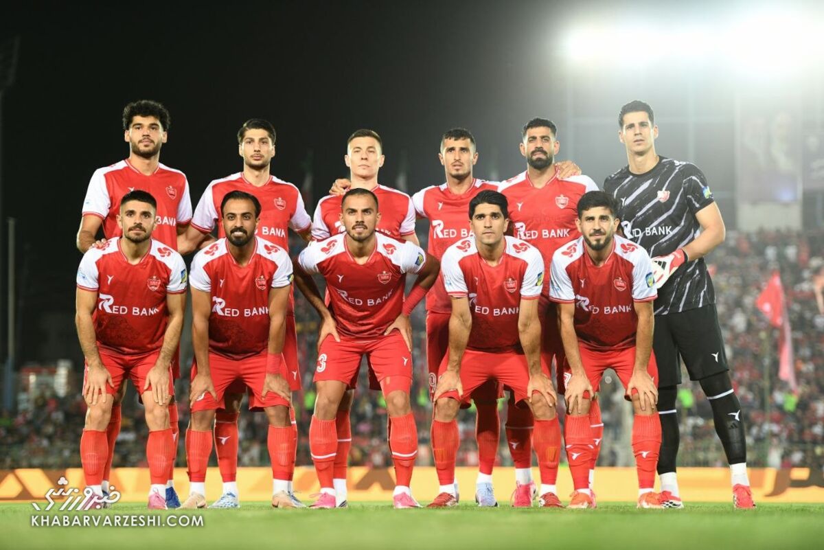 عکس تیمی پرسپولیس مقابل استقلال خوزستان