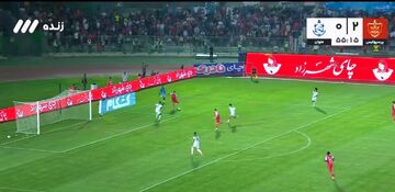 ویدیو| گل سوم پرسپولیس به ملوان/ علیپور گلر را هم دریبل زد