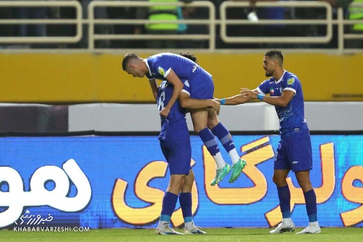شادی گل یاسر آسانی؛ استقلال - پرسپولیس